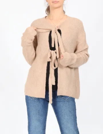 Cardigan Jacqueline de Yong, bej Crem