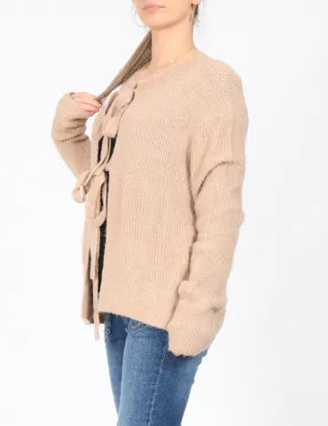 Cardigan Jacqueline de Yong, bej Crem