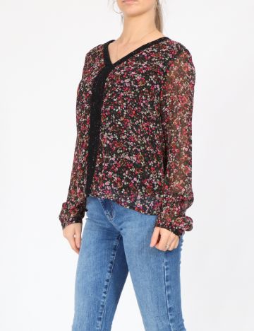 Bluza Vero Moda, negru floral