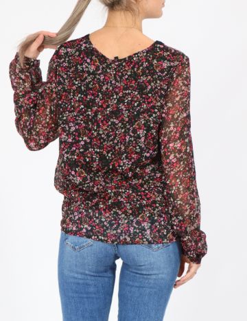 Bluza Vero Moda, negru floral