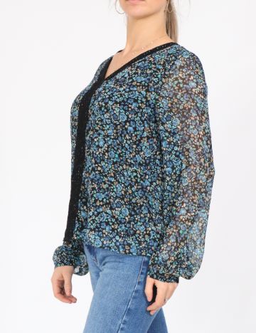 Bluza Vero Moda, negru floral