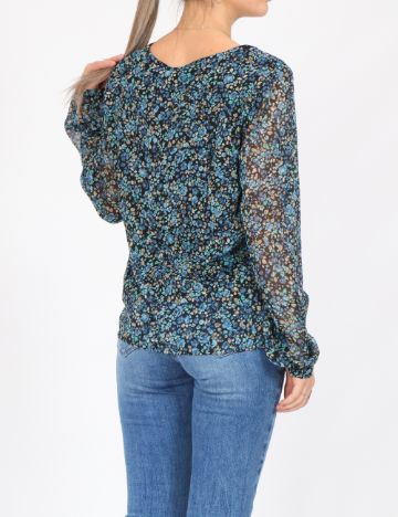 Bluza Vero Moda, negru floral