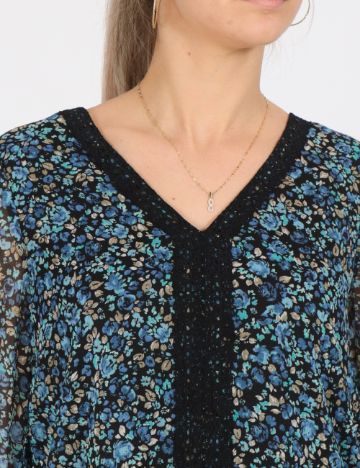 Bluza Vero Moda, negru floral