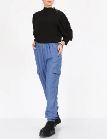 Pantaloni Only, albastru Albastru