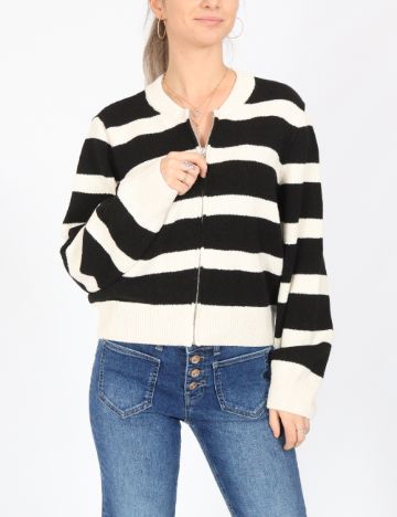 Cardigan Only, alb/negru