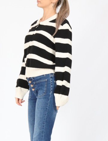 Cardigan Only, alb/negru