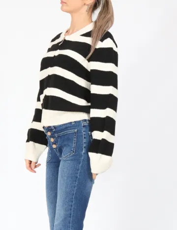 Cardigan Only, alb/negru Negru