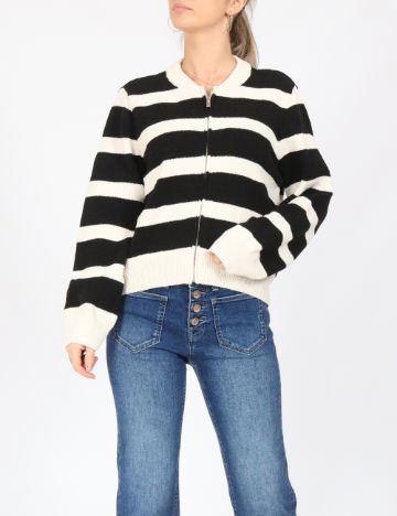 Cardigan Only, alb/negru