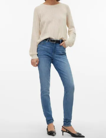 Bluza Vero Moda, crem Crem