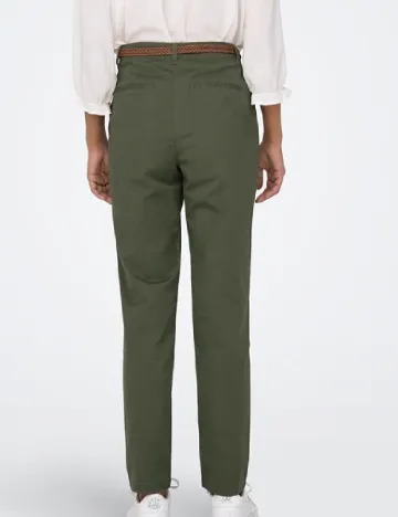 Pantaloni Jacqueline de Yong, kaki Verde