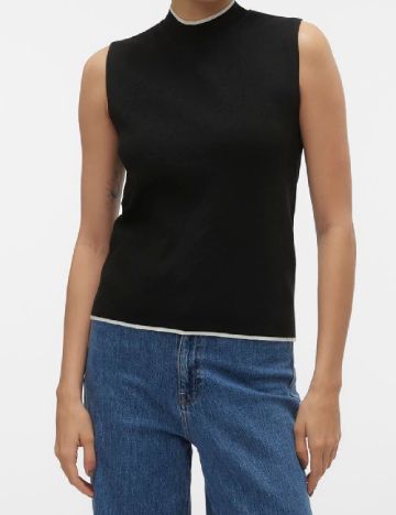 Top Vero Moda, negru