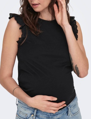 Bluza Only Maternity, negru