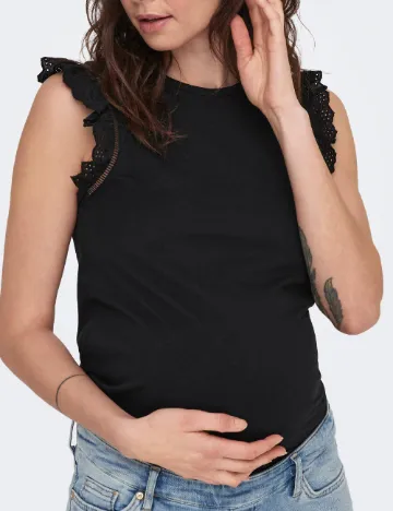 Bluza Only Maternity, negru Negru