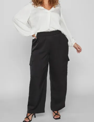 Pantaloni EVOKED VILA, negru Negru