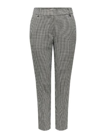 Pantaloni Only, negru/crem