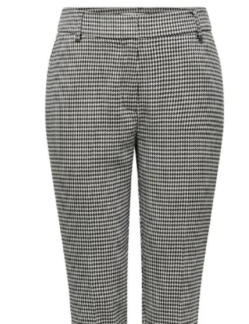 Pantaloni Only, negru/crem Negru