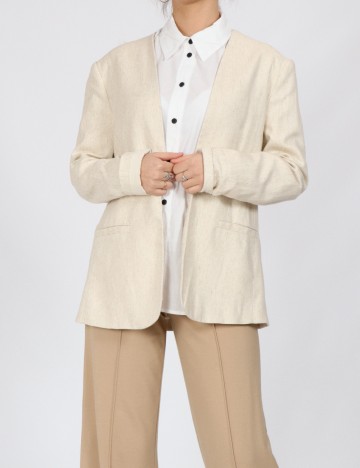 Blazer Vero Moda, ecru