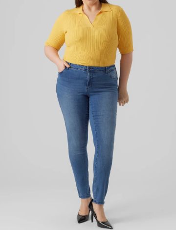 Blugi Vero Moda Curve, albastru