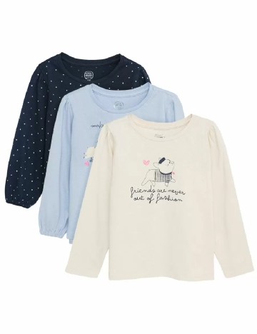 Set bluze 3 perechi Cool Club, mix culori