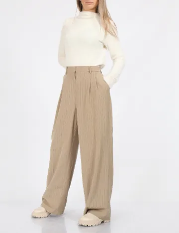 Pantaloni Vero Moda, maro deschis Maro