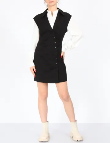 Rochie scurta Mango, negru Negru