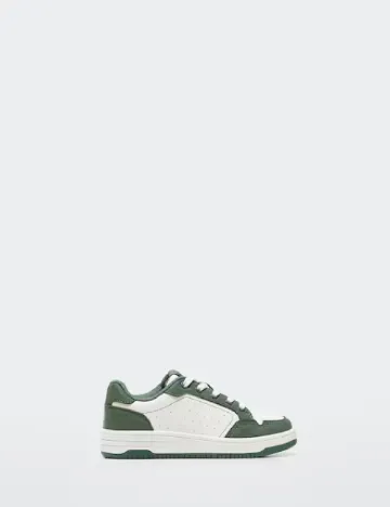 Adidasi Mango Kids, alb/verde Verde