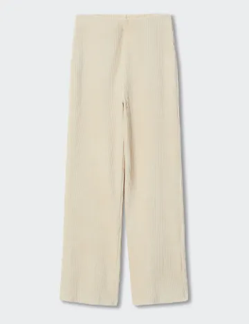 Pantaloni Mango, bej Crem