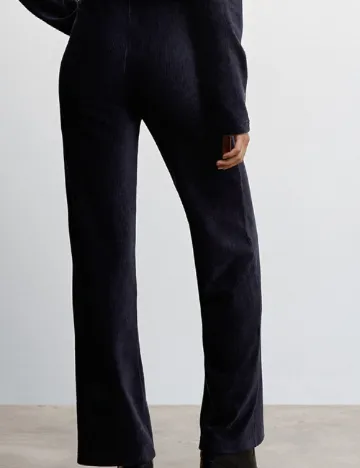 Pantaloni Mango, bleumarin Albastru