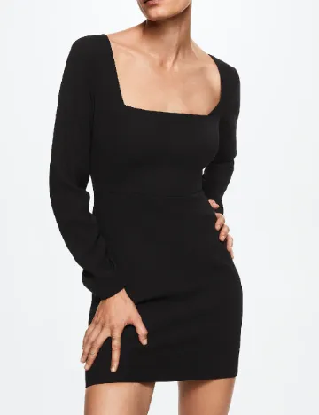 Rochie scurta Mango, negru Negru