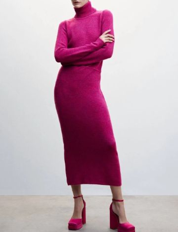 Rochie lunga Mango, magenta