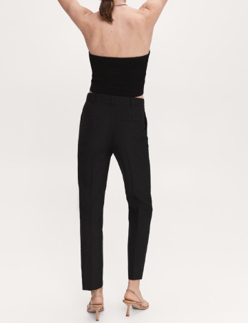 Pantaloni Mango, negru