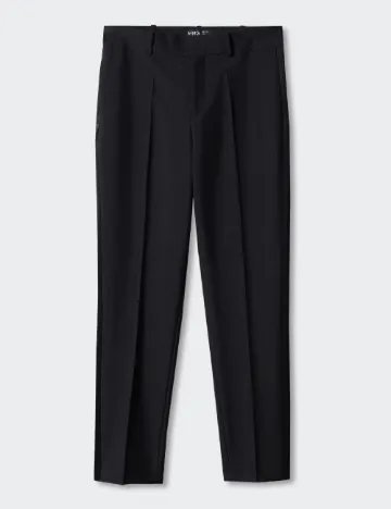 Pantaloni Mango, negru Negru