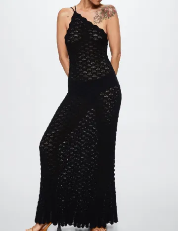 Rochie lunga Mango, negru Negru