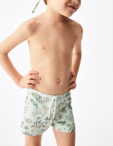 Short de baie Mango Kids, verde