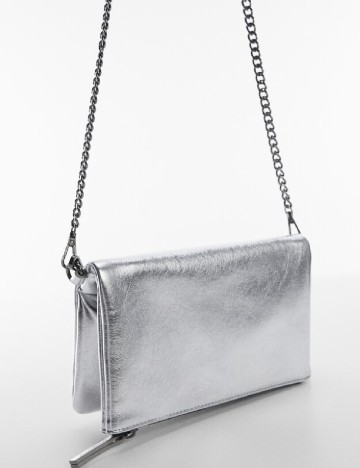 Geanta Mango, argintiu