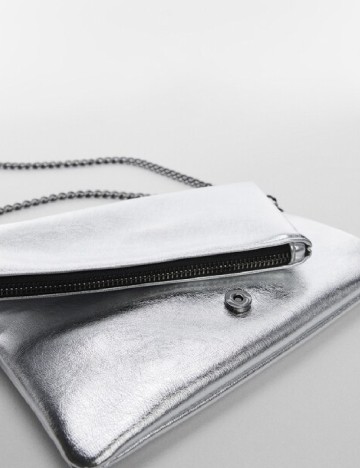 Geanta Mango, argintiu