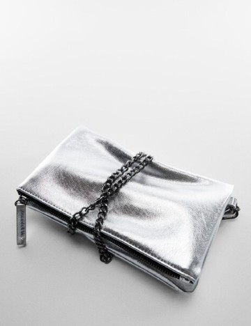 Geanta Mango, argintiu