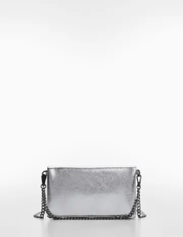 Geanta Mango, argintiu Gri