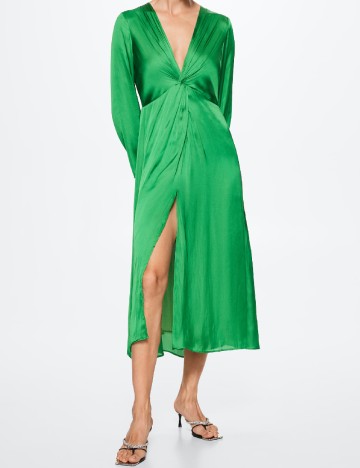 Rochie medie Mango, verde