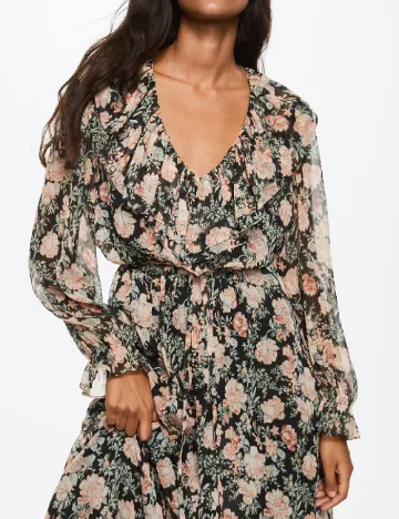 Rochie medie Mango, floral Floral print