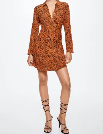 Rochie scurta Mango, animal print Animal print