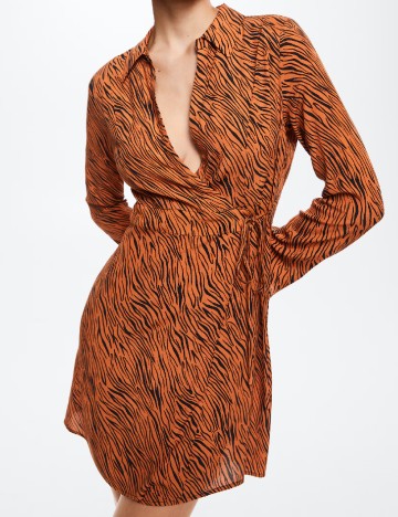 Rochie scurta Mango, animal print