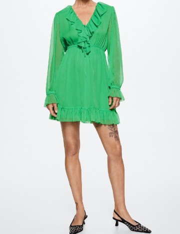 Rochie scurta Mango, verde