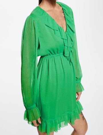 Rochie scurta Mango, verde