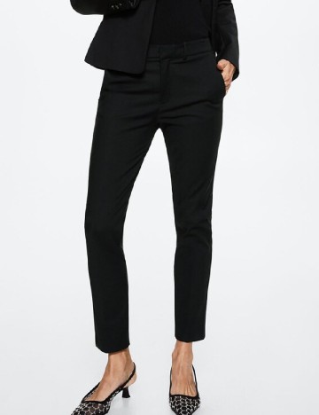 Pantaloni Mango, negru