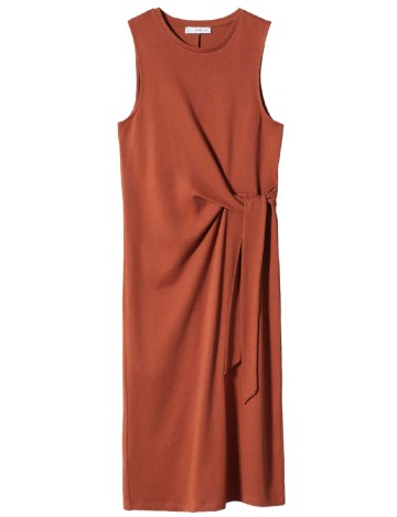 Rochie medie Mango, maro