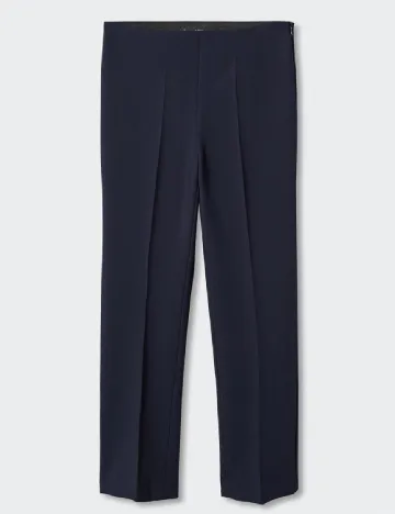 Pantaloni Mango, bleumarin Albastru