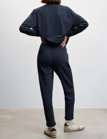 Pantaloni Mango, albastru Albastru