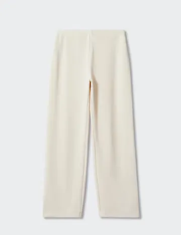 Pantaloni Mango, crem Crem