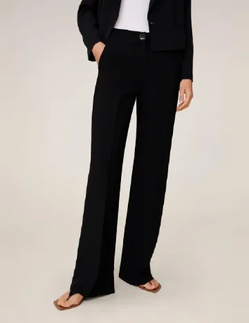 Pantaloni Mango, negru Negru